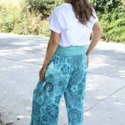 Clovia Floral Print Harem Trousers Aqua 9 Clovia Floral Print Harem Trousers Aqua -Kitandkaboodal Store IMG 8228 02417636 2a4a 4a91 a312 279ec925f313