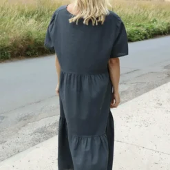 Nova Linen Dress Charcoal -Kitandkaboodal Store IMG 8243 036ce3e4 7a86 415c b854 98ebd26aaa17