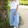 Lorna Cotton Culottes Powder Blue