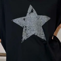 Imani Star Cotton Tee Black -Kitandkaboodal Store IMG 8248 8ba695fb c7c9 4e96 b1e9 8d416765e850
