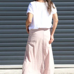 Darana Linen Skirt Pink -Kitandkaboodal Store IMG 8279 a8d04c9e a450 4df9 bb81 9875ea09623b