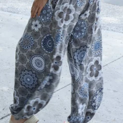 Clovia Floral Print Harem Trousers Mocha -Kitandkaboodal Store IMG 8281 9e08ea12 52a6 4f87 9144 78f25fbf5b9b