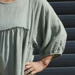 Kadenzia Cotton Tunic Sage Green -Kitandkaboodal Store IMG 8284 57f96db0 bbd8 485a a0a3 2d1a910ea56c