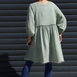 Kadenzia Cotton Tunic Sage Green -Kitandkaboodal Store IMG 8287 df225e52 9874 4b2d 8ec8 67bee1485894