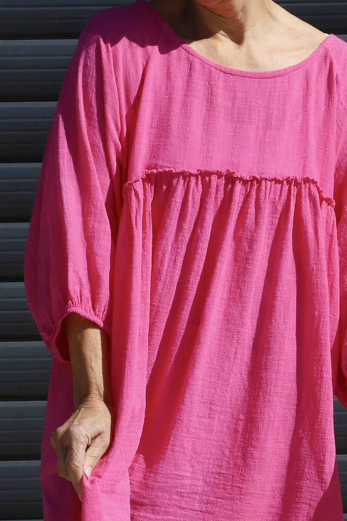 Kadenzia Cotton Tunic Pink 5 Kadenzia Cotton Tunic Pink - Image 3