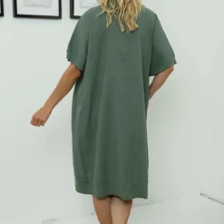 Fiamma V-Neck Linen Dress Khaki 9 Fiamma V-Neck Linen Dress Khaki -Kitandkaboodal Store IMG 8300 2db1b7c7 7bbb 4f58 aa66 35cd0564dc0d