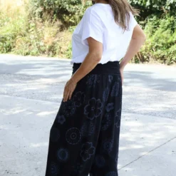 Clovia Floral Print Harem Trousers Black -Kitandkaboodal Store IMG 8318 32951c08 1c79 414d a975 d4ef2c3e9b76