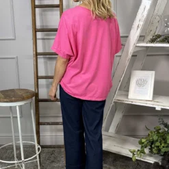 Imani Star Cotton Tee Hot Pink -Kitandkaboodal Store IMG 8320 cc9d28ce e92c 4b28 b5f6 11a316b567fc