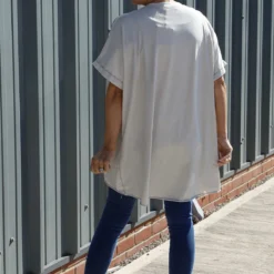 Celina Dipped Hem Washed Cotton Top Stone 9 Celina Dipped Hem Washed Cotton Top Stone -Kitandkaboodal Store IMG 8350 86ed30a0 3109 4ae1 9785 78440f3c6ff5