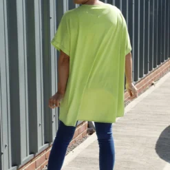 Celina Dipped Hem Washed Cotton Top Lime -Kitandkaboodal Store IMG 8397 cf7939fb 27f3 413d 930d b79f8c96af0f
