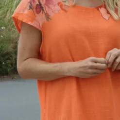 Mabel Floral Cap Sleeve Cotton Dress Orange 8 Mabel Floral Cap Sleeve Cotton Dress Orange -Kitandkaboodal Store IMG 8452 11b2e46e c900 4b0a ab7b 58b707ba99c6