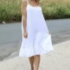 Rosaria Strap Crinkle Cotton Dress White -Kitandkaboodal Store IMG 8483 d2ca4451 8010 4720 82df 4feaa7d0be33