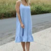 Rosaria Strap Crinkle Cotton Dress Light Blue -Kitandkaboodal Store IMG 8510 493fab04 10ed 4ab0 9d56 29733309f2b3