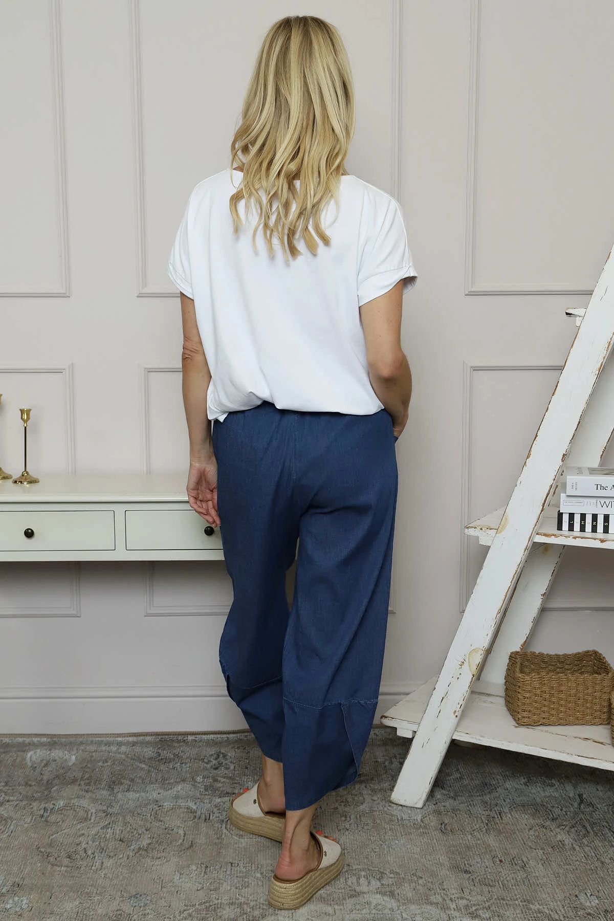 Primrose Lightweight Denim Trousers Mid Denim 6 Primrose Lightweight Denim Trousers Mid Denim - Image 4