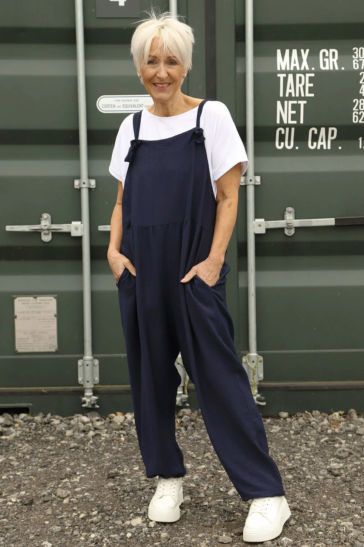 Cresswell Dungarees Navy 4 Cresswell Dungarees Navy - Image 2
