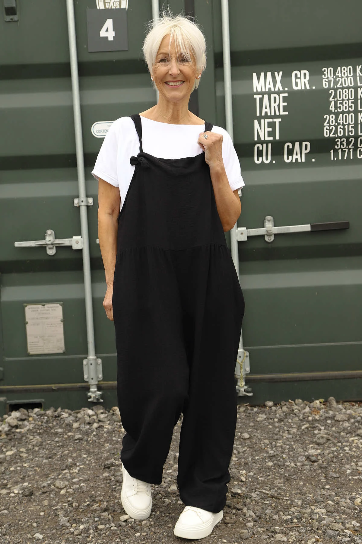 Cresswell Dungarees Black 4 Cresswell Dungarees Black - Image 2