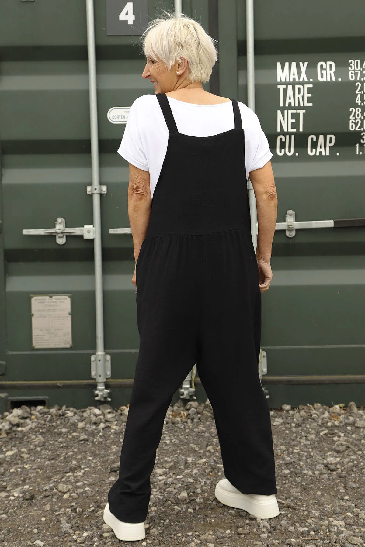 Cresswell Dungarees Black 6 Cresswell Dungarees Black - Image 4