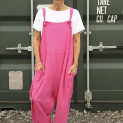Cresswell Dungarees Fuchsia