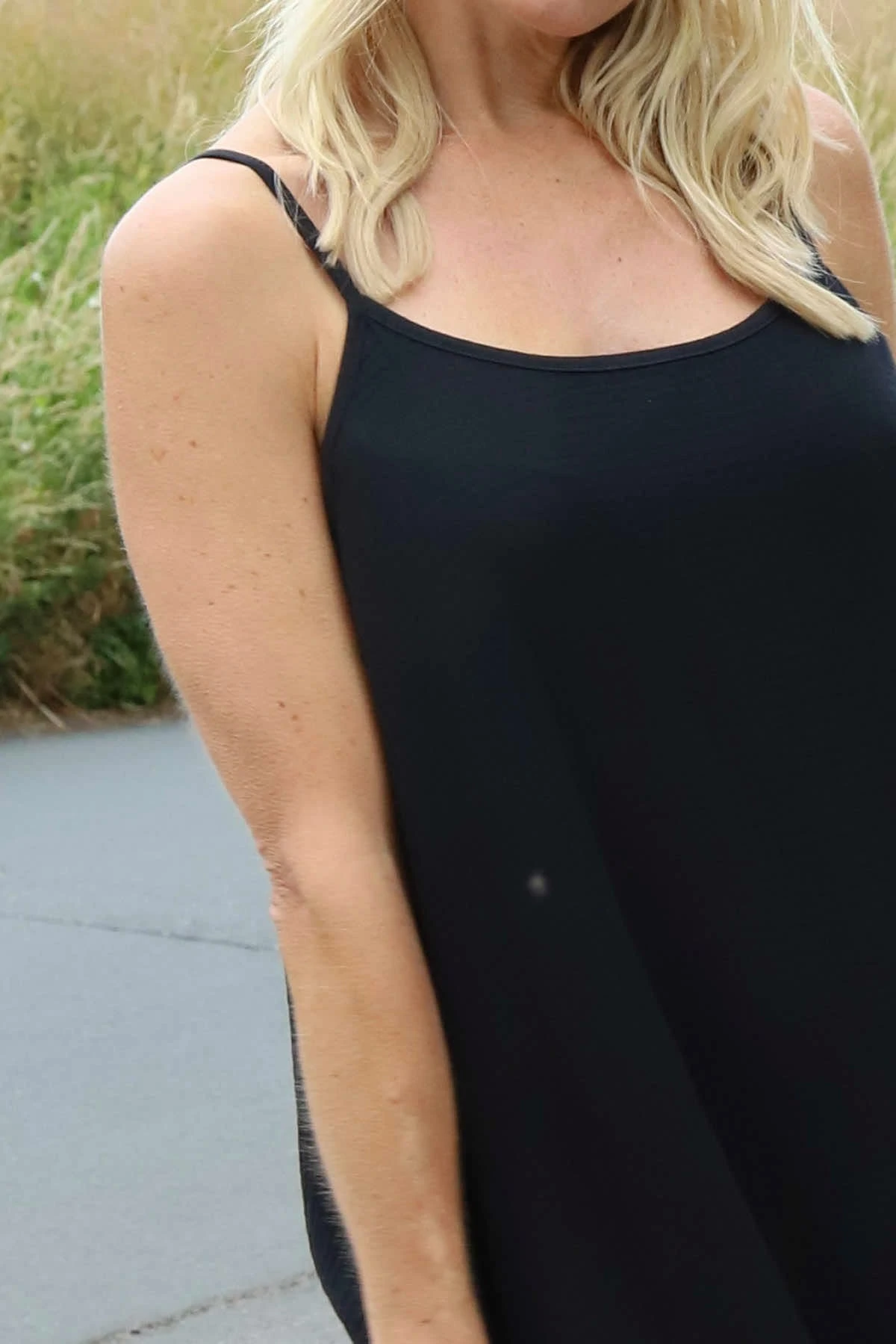 Rosaria Strap Crinkle Cotton Dress Black 5 Rosaria Strap Crinkle Cotton Dress Black - Image 3