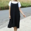 Rosaria Strap Crinkle Cotton Dress Black -Kitandkaboodal Store IMG 8651 36eb9920 1c55 4d43 8306 bd1e4bc29c49