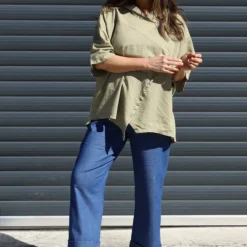 Annalee Hooded Linen Top Khaki 9 Annalee Hooded Linen Top Khaki -Kitandkaboodal Store IMG 8661 4fdf62d6 1b5f 43ae aee0 7d29d6182b27