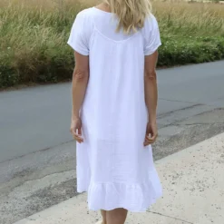 Rosaria Strap Crinkle Cotton Dress White 9 Rosaria Strap Crinkle Cotton Dress White -Kitandkaboodal Store IMG 8670 d3a06a2d 521f 4271 8489 300ec77afa9b