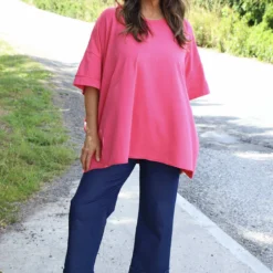 Orchid Cotton Top Hot Pink