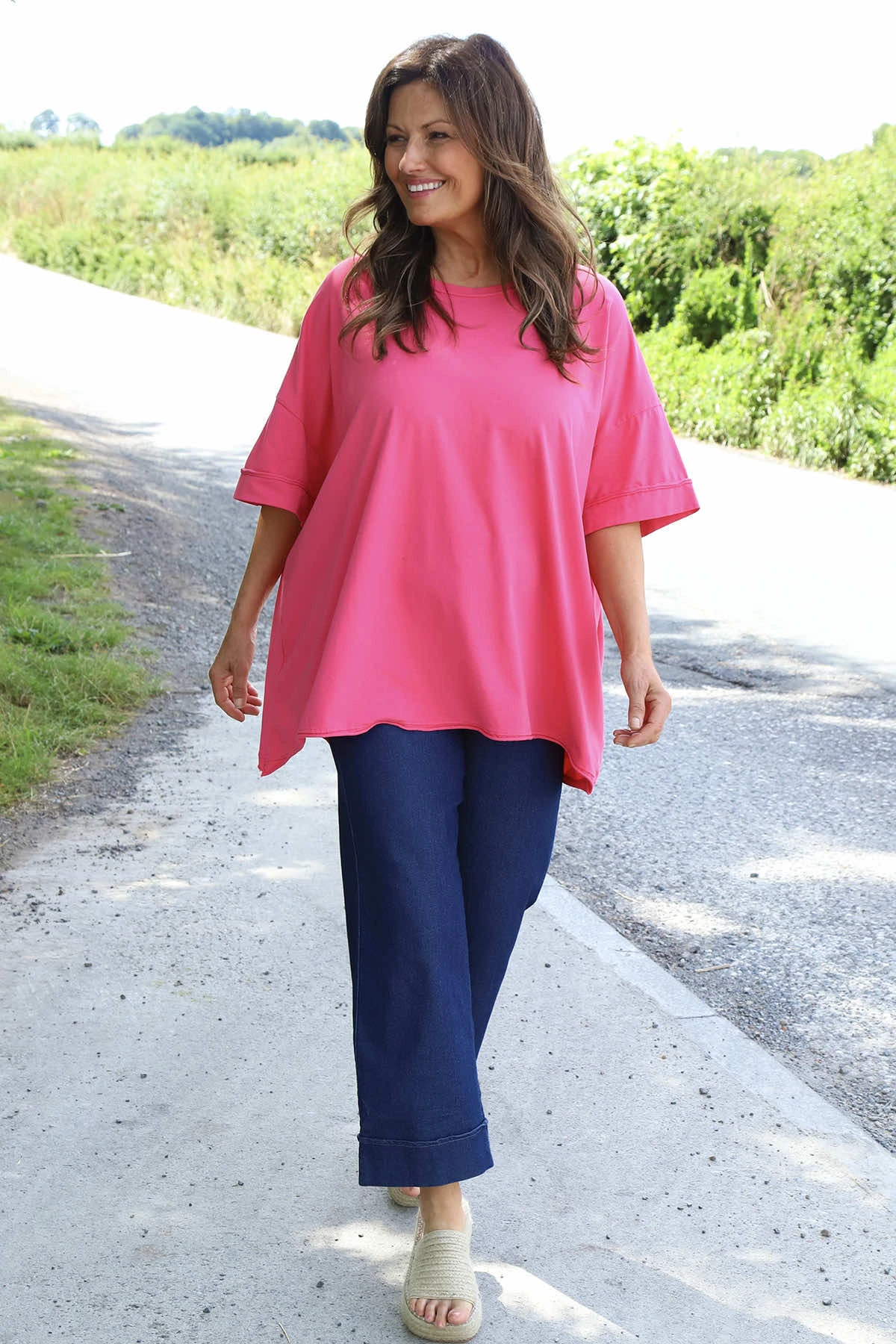 Orchid Cotton Top Hot Pink 5 Orchid Cotton Top Hot Pink - Image 3