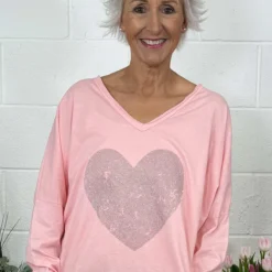 Briony Heart Cotton Top Coral -Kitandkaboodal Store IMG 8719 6e4e00d1 1f71 4b03 ac5a c1cc67263ea4