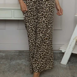 Gilda Leopard Print Trousers Brown -Kitandkaboodal Store IMG 8731 c4b5f280 92a5 401a b8f5 32b38b0b748a