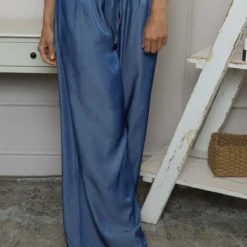 Fionne Wide Leg Trousers Dark Denim 8 Fionne Wide Leg Trousers Dark Denim -Kitandkaboodal Store IMG 8739