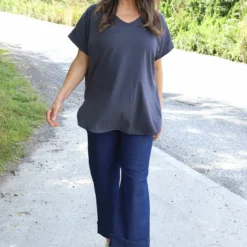 Ailani Cotton Top Charcoal