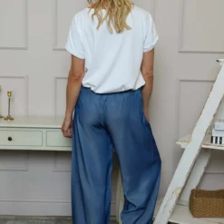 Fionne Wide Leg Trousers Dark Denim 9 Fionne Wide Leg Trousers Dark Denim -Kitandkaboodal Store IMG 8745 063e18a1 41ec 4322 b47a fc9a9a564349