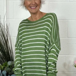 Bamburgh Stripe Knit Top Olive 8 Bamburgh Stripe Knit Top Olive -Kitandkaboodal Store IMG 8752 6a6485bc bda1 4b1f 89c5 b47957e81f38