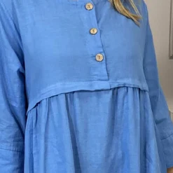 Alara Linen Dress Powder Blue 8 Alara Linen Dress Powder Blue -Kitandkaboodal Store IMG 8758 83f85527 4dd3 4a9c 9e79 dde6620c8186