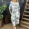 Fleur Floral Cotton Dress Grey -Kitandkaboodal Store IMG 8758 fbe4834f 6912 4ec3 a3b5 195ff911d6a2