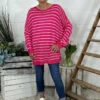 Bamburgh Stripe Knit Top Hot Pink 1 Bamburgh Stripe Knit Top Hot Pink -Kitandkaboodal Store IMG 8774 7dafe5ae 0780 476a a8b7 63ab88540f3b