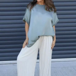Emira Pleated Wide Leg Trousers Stone -Kitandkaboodal Store IMG 8784 924a5ff3 d014 4b60 aeaa 41c5ff16b9bc