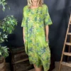 Fleur Floral Cotton Dress Olive -Kitandkaboodal Store IMG 8785 bc9e9277 bd6d 41c3 ab1a 949cdd6423a8