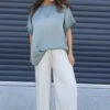 Emira Pleated Wide Leg Trousers Stone -Kitandkaboodal Store IMG 8789 5909e634 4798 48c5 b07a 039a1cda24b0