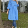 Alara Linen Dress Powder Blue -Kitandkaboodal Store IMG 8789 6ec81401 6b7c 4fa6 a331 4361bf5d6c28