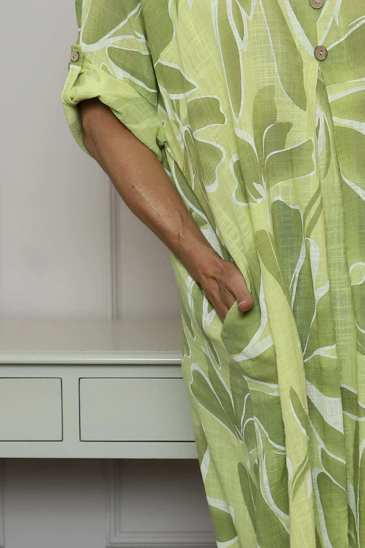 Cherise Print Tunic Yellow 5 Cherise Print Tunic Yellow - Image 3