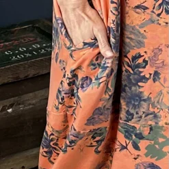 Fleur Floral Cotton Dress Orange -Kitandkaboodal Store IMG 8806 cfc58f4f dc69 4234 a78d 70d624356bad