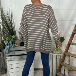 Bamburgh Stripe Knit Top Mocha 9 Bamburgh Stripe Knit Top Mocha -Kitandkaboodal Store IMG 8815 a591b586 fbd7 45db 9778 380014f12e9b