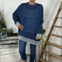Aldeburgh Knit Top Navy
