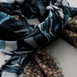 Livorno Scarf Blue -Kitandkaboodal Store IMG 8848 caf6bc3b 8bb7 4d9c 93ac 344fda7024a0