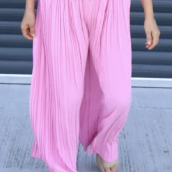 Emira Pleated Wide Leg Trousers Pink -Kitandkaboodal Store IMG 8850 ad6d0e20 0c65 4d7c 874d 5d244369464f