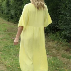 Alessandra Crinkle Cotton Dress Yellow 9 Alessandra Crinkle Cotton Dress Yellow -Kitandkaboodal Store IMG 8854 7d78ee02 1da2 4789 8397 5bd048ed8487