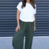 Emira Pleated Wide Leg Trousers Khaki 1 Emira Pleated Wide Leg Trousers Khaki -Kitandkaboodal Store IMG 8875 85069966 f131 4d27 84b1 dcc20f763467