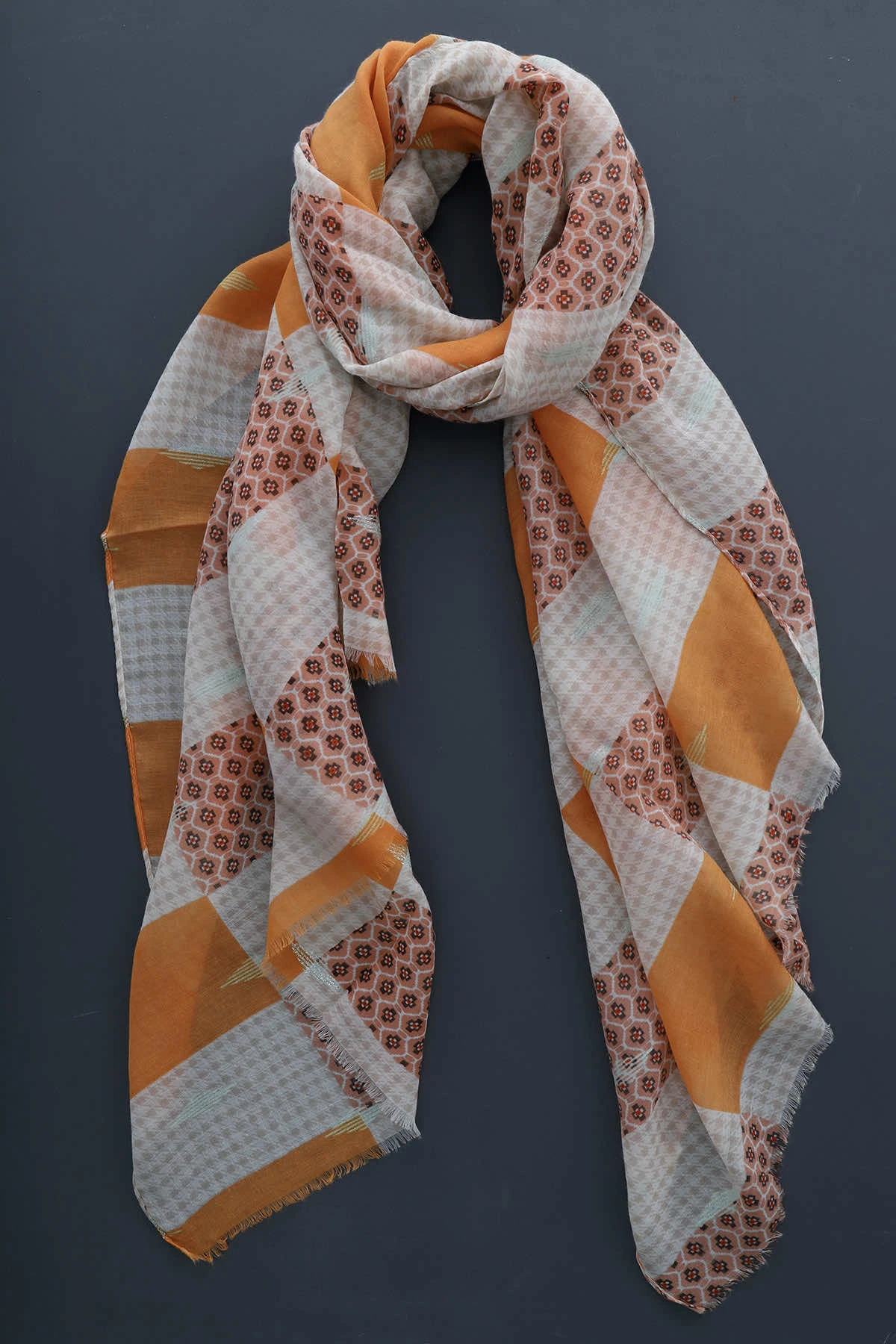 Trieste Scarf Orange 3 Trieste Scarf Orange